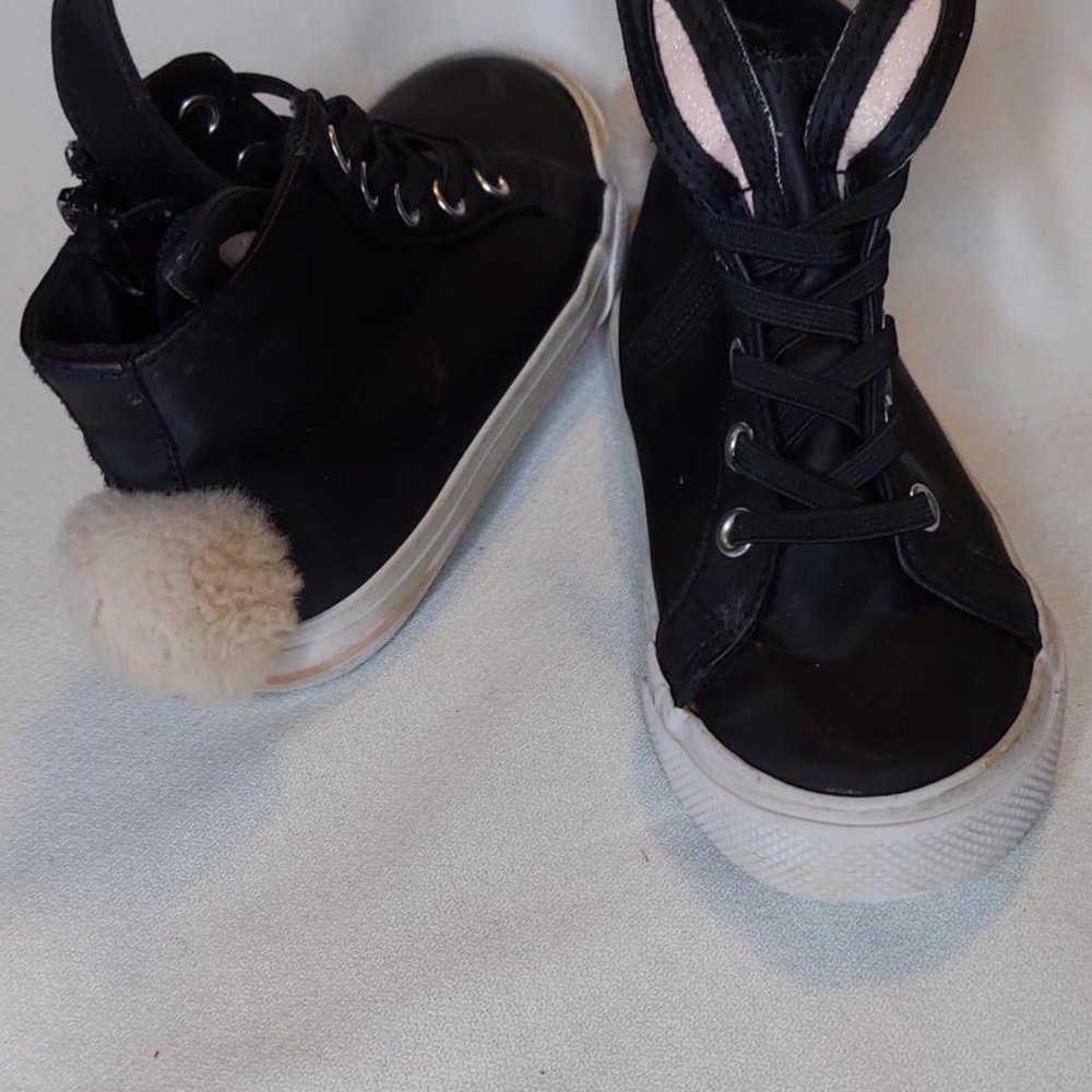 Bunny Hi-top Sneakers Toddler Girls Size 8